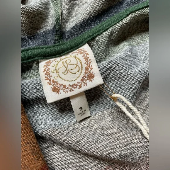 🪩 LAST CHANCE - NWT • Tru Self Striped Hooded Cardigan - Picture 2 of 2